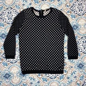 Ann Taylor LOFT Polka Dot Sweater. Small